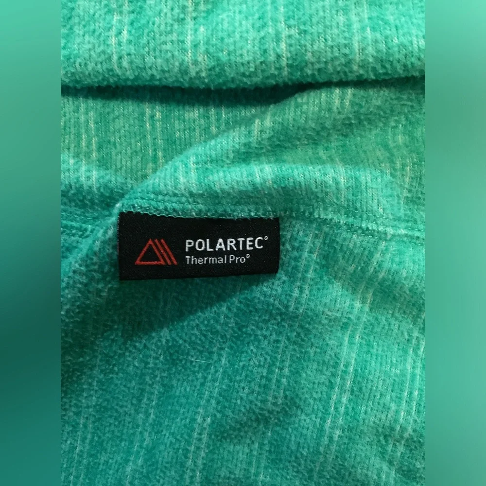 The North Face women’s Green stripe full zip Hoodie - Picture 5 of 7